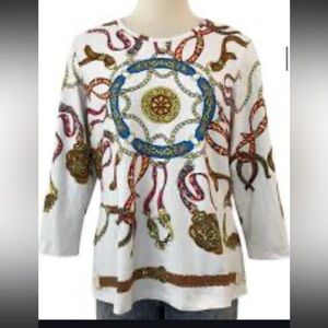 J. McLaughlin Medallion Crop Top